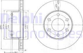 Delphi BG4100 - Brake Disc autospares.lv