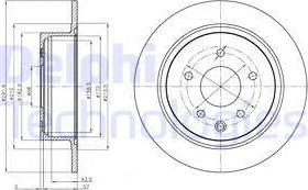 Delphi BG4108C - Brake Disc autospares.lv