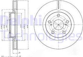 Delphi BG4114 - Brake Disc autospares.lv