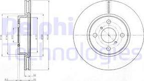 Delphi BG4116C-18B1 - Brake Disc autospares.lv