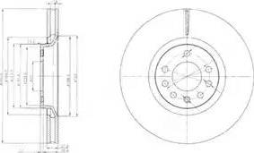 Delphi BG4110 - Brake Disc autospares.lv