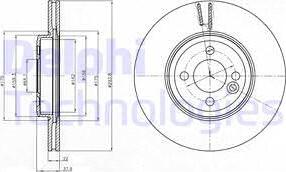 Delphi BG4184 - Brake Disc autospares.lv