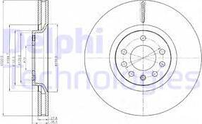 Delphi BG4185C - Brake Disc autospares.lv