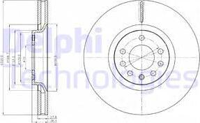 Delphi BG4185 - Brake Disc autospares.lv