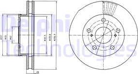 Delphi BG4181 - Brake Disc autospares.lv