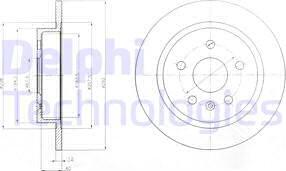 Delphi BG4188C-18B1 - Brake Disc autospares.lv