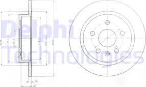 Delphi BG4188-C - Brake Disc autospares.lv