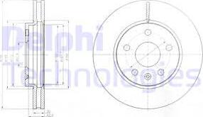 Delphi BG4187 - Brake Disc autospares.lv