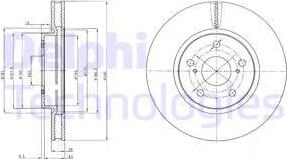 Delphi BG4139C - Brake Disc autospares.lv