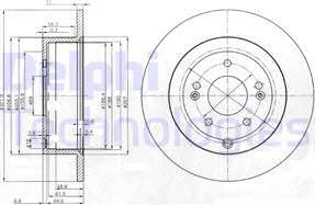 Delphi BG4136 - Brake Disc autospares.lv