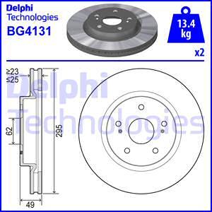 Delphi BG4131 - Brake Disc autospares.lv