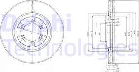 Delphi BG4133 - Brake Disc autospares.lv