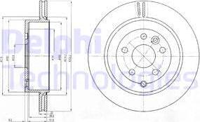 Delphi BG4125 - Brake Disc autospares.lv