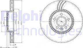 Delphi BG4123 - Brake Disc autospares.lv