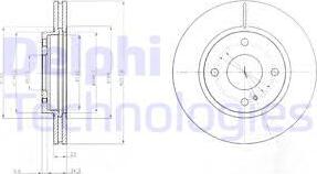 Delphi BG4170 - Brake Disc autospares.lv