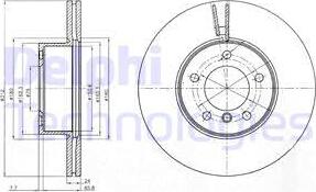 Delphi BG4172 - Brake Disc autospares.lv