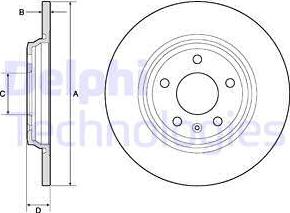 Delphi BG4800C - Brake Disc autospares.lv