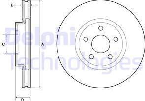 Delphi BG4803C - Brake Disc autospares.lv