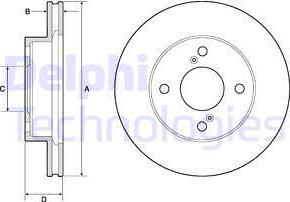 Delphi BG4810C - Brake Disc autospares.lv