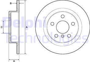 Delphi BG4812C - Brake Disc autospares.lv