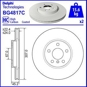 Delphi BG4817C-19B1 - Brake Disc autospares.lv