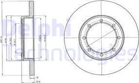 Delphi BG4344 - Brake Disc autospares.lv