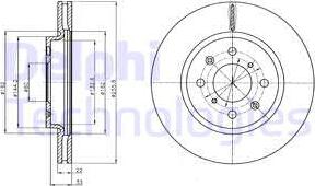 Delphi BG4340 - Brake Disc autospares.lv