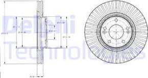 Delphi BG4309 - Brake Disc autospares.lv