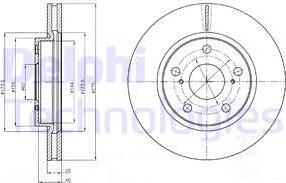 Delphi BG4304 - Brake Disc autospares.lv