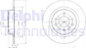 Delphi BG4300 - Brake Disc autospares.lv