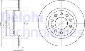 Delphi BG4315 - Brake Disc autospares.lv