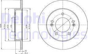 Delphi BG4310 - Brake Disc autospares.lv