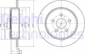 Delphi BG4313 - Brake Disc autospares.lv