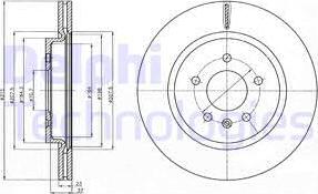 Delphi BG4388C - Brake Disc autospares.lv