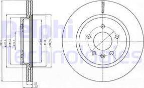 Delphi BG4388 - Brake Disc autospares.lv