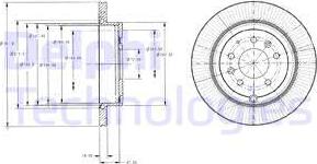 Delphi BG4336 - Brake Disc autospares.lv