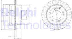 Delphi BG4331 - Brake Disc autospares.lv