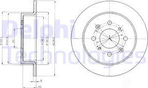 Delphi BG4333 - Brake Disc autospares.lv