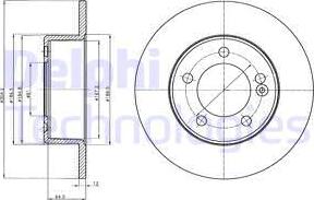 Delphi BG4321 - Brake Disc autospares.lv