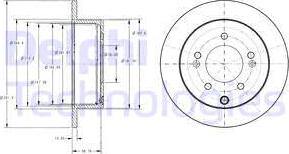 Delphi BG4327 - Brake Disc autospares.lv