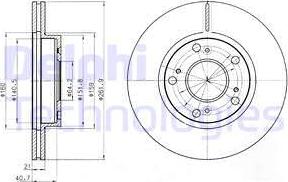 Delphi BG4294 - Brake Disc autospares.lv