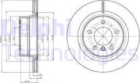 Delphi BG4293C - Brake Disc autospares.lv