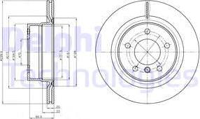 Delphi BG4293 - Brake Disc autospares.lv