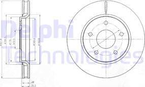Delphi BG4248 - Brake Disc autospares.lv