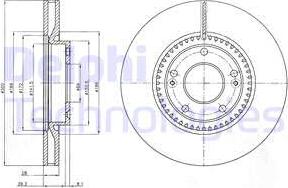 Delphi BG4251C-18B1 - Brake Disc autospares.lv