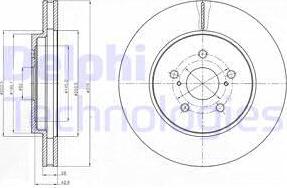 Delphi BG4253 - Brake Disc autospares.lv