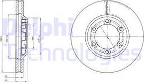 Delphi BG4252 - Brake Disc autospares.lv