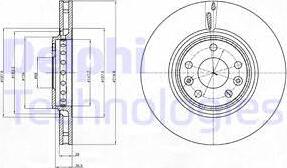 Delphi BG4266 - Brake Disc autospares.lv