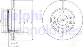 Delphi BG4261 - Brake Disc autospares.lv