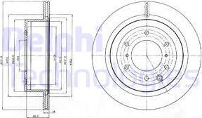 Delphi BG4263 - Brake Disc autospares.lv